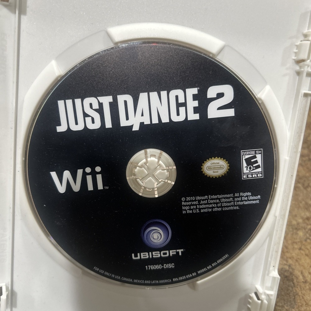 Just Dance 2 (Nintendo Wii, 2010) LOOSE DISC TESTED